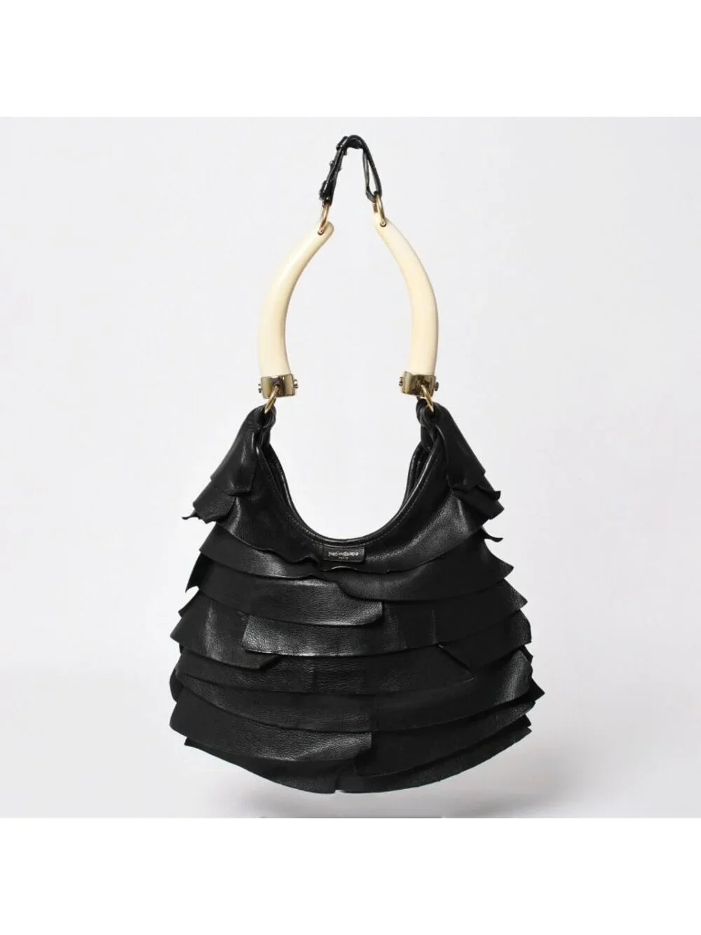 Saint Laurent Mombasa Shoulder Bag Tropez Black